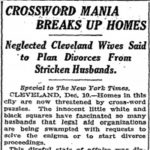 Time Was, Respectable Newspapers Hated Word Games — Even Crossword Puzzles