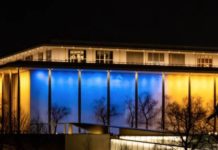 Kennedy Center, Other Monuments Light Up In Colors Of Ukraine’s Flag