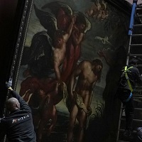 After 11 Years, Rubens’ Massive (And Very Heavy) “Baptism Of Christ” Is Brought Out Of Storage