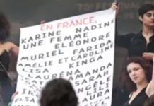Groups Invade The Red Carpet At Cannes To Protest Violence Against Women