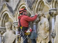 The Cathedral Climbers Working On Salisbury Cathedral