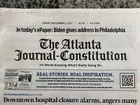 Atlanta Journal-Constitution To Stop Publishing In Hard Copy On Weekdays: Report