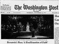 The Premiere Of Leonard Bernstein’s “Mass”: An Oral History