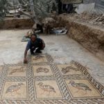 Byzantine Floor Mosaic Uncovered By A Gaza Farmer Trying To Plant A Tree