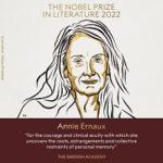 Annie Ernaux Wins 2022 Nobel Prize For Literature