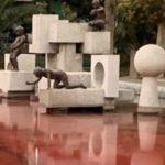 An Artist Has Turned Iran’s Fountains Blood Red