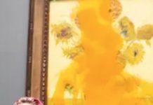 Climate Activists Throw Tomato Soup On Van Gogh’s Sunflowers
