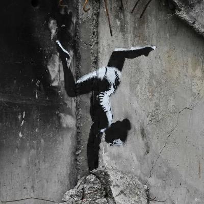 A New Banksy Goes Up In Ukraine