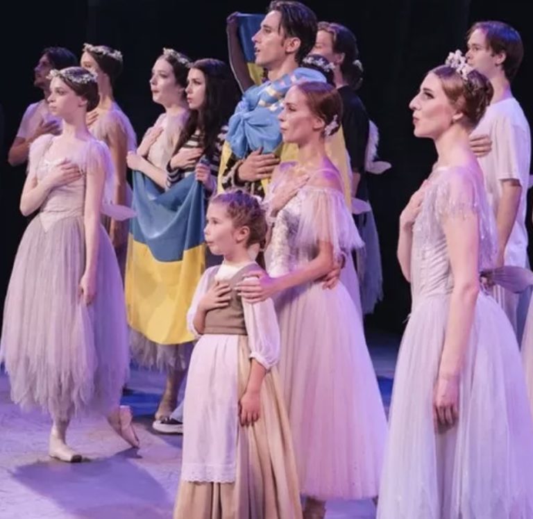 The Ukrainian Ballet Company Fighting From The Stage