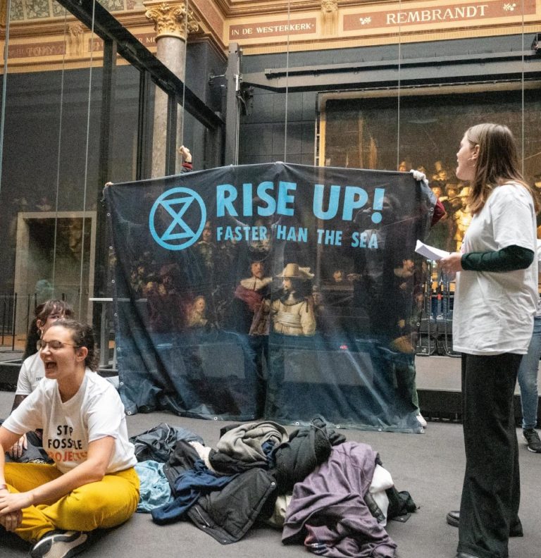 Climate Protestors Hit The Rijksmuseum