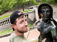 A City’s Nearly 40 Public Sculptures Get Their Yearly Baths