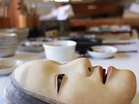 Watching A Master Craftswoman Make A Mask For Noh Theater