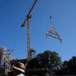 First Pictures: Giant Oak Trusses For Notre Dame Hoisted Into Place