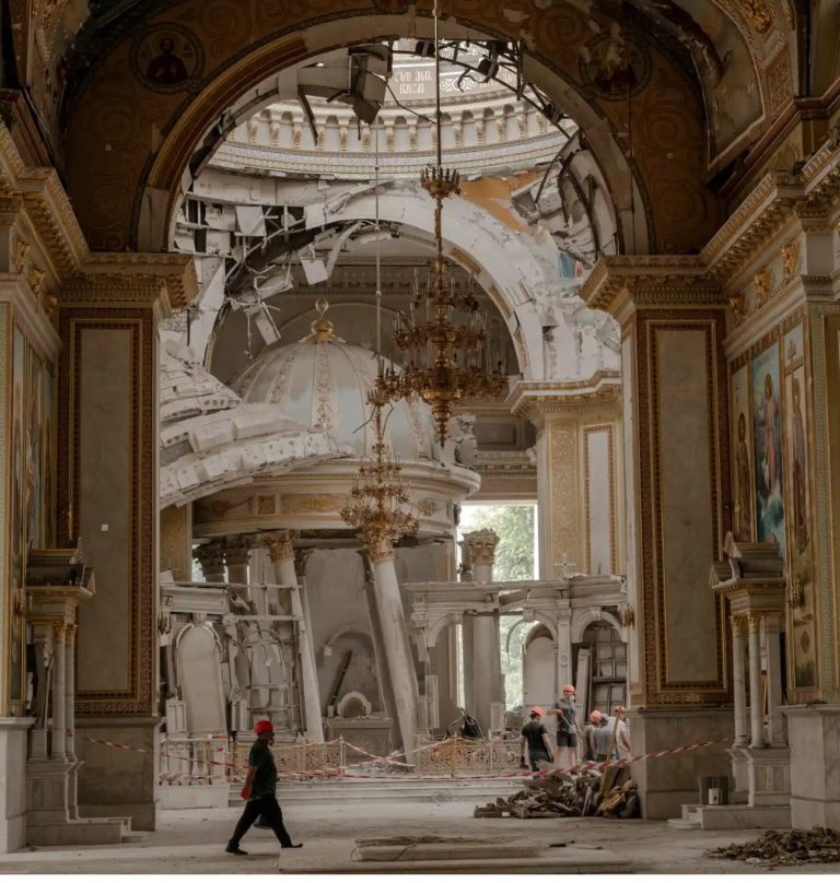 Odesa Cathedral Hit By Russian Missiles