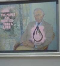 Climate Vandals Deface Portrait Of King Charles In Scotland’s National Gallery