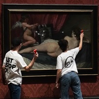 Climate-Protesting Art Vandals Attack A 17th-Century  Painting With Hammers