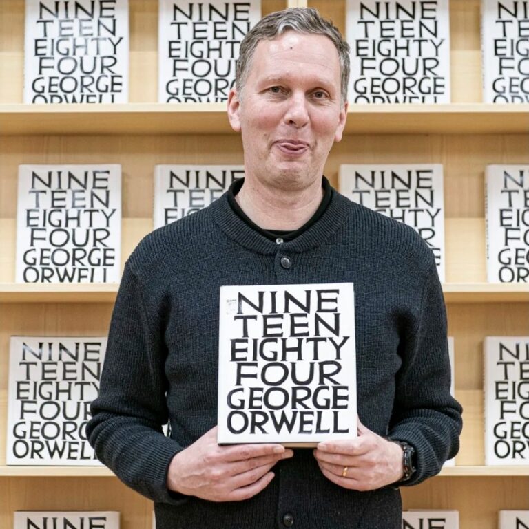 Why An Artist Acquired 6000 Copies Of “Da Vinci Code, Pulped And Turned Them Into “1984”