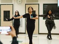 In Rehearsal With The N.Y.P.D. Dance Team