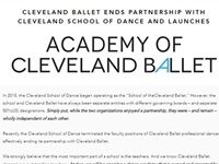 More Upheaval At Cleveland Ballet As It Severs Ties With Its Own Dance School