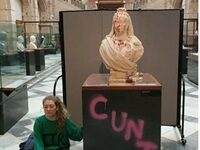 These Art Vandals Were Protesting Something Besides Climate Change (So They Attacked Queen Victoria)