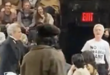 Climate Protesters Interrupt Broadway Play