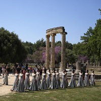The Torch-Lighting Ceremony In Greece For The 2024 Olympic Games