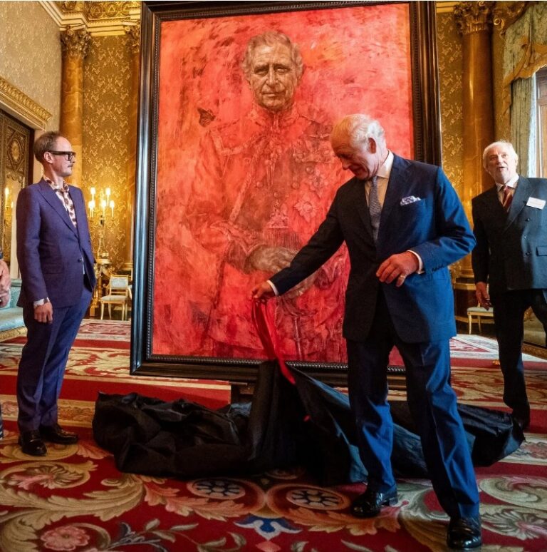King Charles’ Official Portrait: Really Really Red
