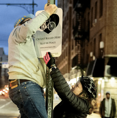 Ghost Bikes Are Street Art, But Who Are The Artists?