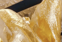 Big, Golden Art In Las Vegas