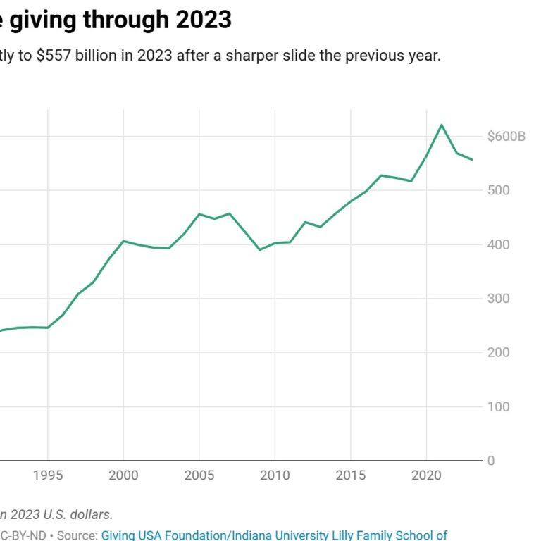 US Charitable Giving Declined In 2023