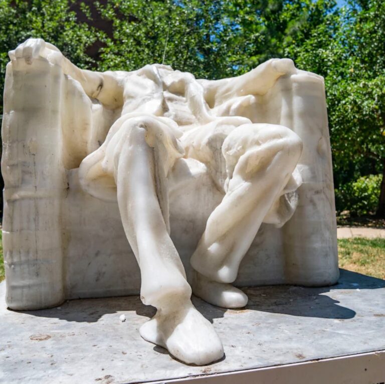Metaphor? Wax Statue Of Abraham Lincoln Melts In DC Heat