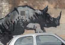 Banksy Tracker: Number Eight Is A Black Rhino