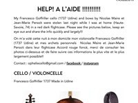 This Poor Cellist’s Instrument Was Just Stolen For The Second Time