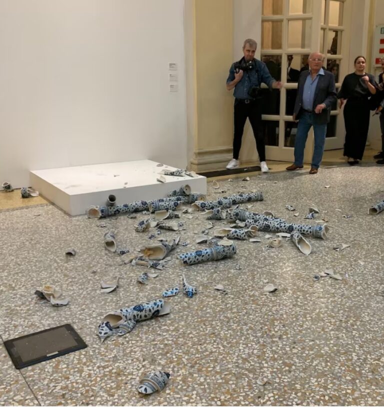 Man Smashes Ai Weiwei Art At Show Opening In Rome