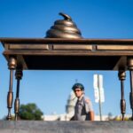 A Sculpture Of A Desk With Poop On It Appeared On The National Mall. Is It Really Art?
