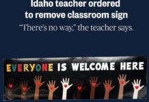 Idaho Teacher Ordered To Remove “Everyone is Welcome Here” Poster From Classroom
