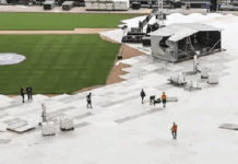 Transforming A Sports Arena Into A Concert Venue Takes A Steady Hand