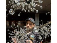 Time For The Annual Cleaning Of The Metropolitan Opera’s Spiky Crystal Chandeliers