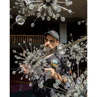 Time For The Annual Cleaning Of The Metropolitan Opera’s Spiky Crystal Chandeliers