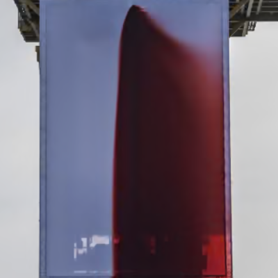 Greenpeace Hangs Huge Anish Kapoor Artwork From A Gas Extraction Rig