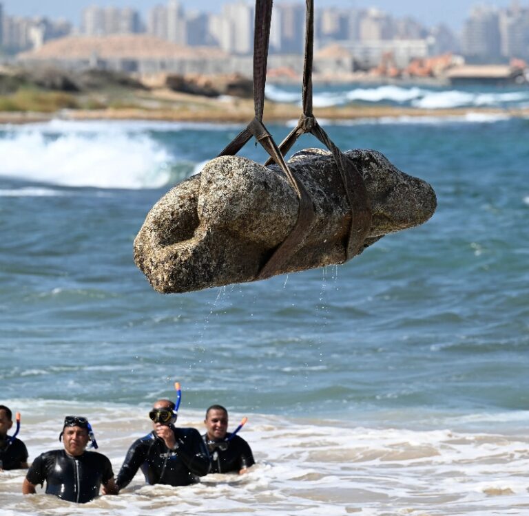 Egypt Recovers Treasures From 2000-Year-Old Submerged City Off The Coast Of Alexandria
