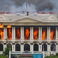 Historic Palace In Kathmandu Burned Out During Violent Anti-Government Protests