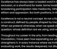 Why We Struggle To Define Excellence