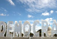 “Democracy” Is Melting On The National Mall