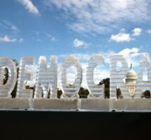 “Democracy” Is Melting On The National Mall