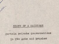 What Director Joe Mantello Learned From Arthur Miller’s Draft Typescript Of “Death Of A Salesman”