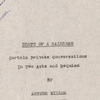 What Director Joe Mantello Learned From Arthur Miller’s Draft Typescript Of “Death Of A Salesman”