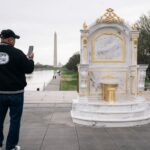 Gold Toilet Appears On The National Mall