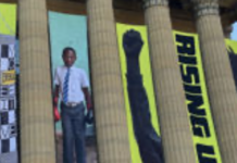 The Rocky Statue Has Entered The Building