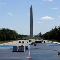 Nonprofit Sues To Stop Trump’s “American Flag Blue” Repaint Of Lincoln Memorial Reflecting Pool